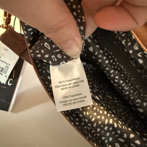 Violet Ray NYC x Target Cinnamon Brown Vegan Leather Purse NWT adjustable strap - Picture 13 of 13